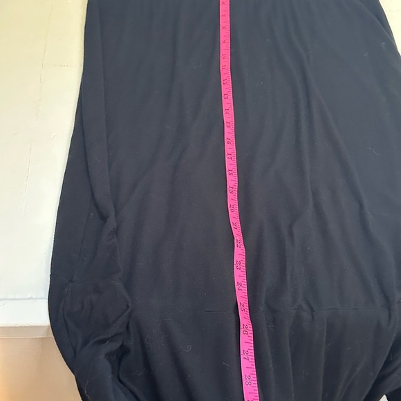 Green Dragon high waist long black skirt with front ruffle slit Size Large - Picture 6 of 7